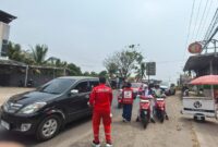 Dampak Erupsi GAK, Dinkes Kabupaten Serang Bagikan Masker di Kecamatan Anyer dan Cinangka 