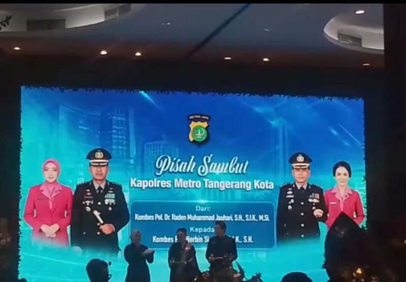Pisah Sambut Kapolres Metro Tangerang Kota, Herbin Sianipar Minta Dukungan Masyarakat