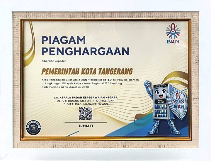 Pemkot Tangerang Sabet Lima Penghargaan pada Rakor Kepegawaian BKN 2026