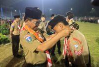 Wali Kota Tangerang Selaku Ka.Mabicab Mengukuhan 1.000 Pramuka Garuda